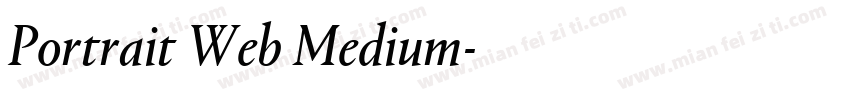 Portrait Web Medium字体转换